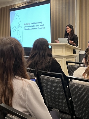 Ana C. Vieira Zaidan speaking at SSSP 2023