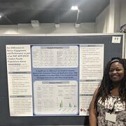 Image of Brianna Richmond at poster session SPSP 2025