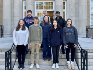 Students standing outside