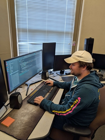 William Panlener in his Natural Habitat