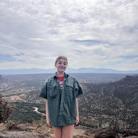 Hannah on a mountain
