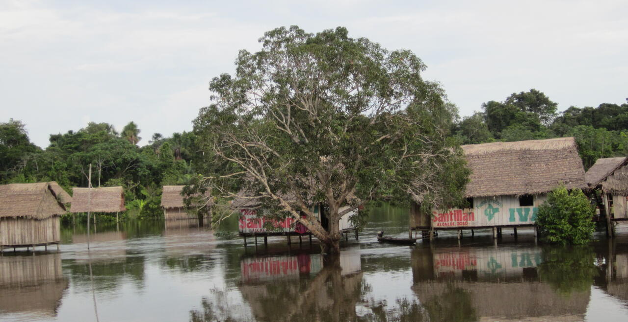 Villages in the Peruvian amazon