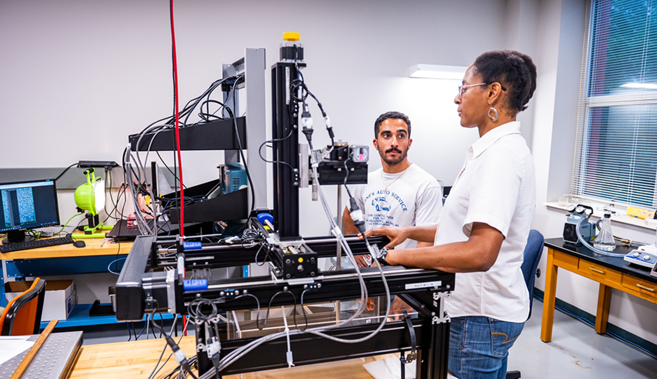 A picture of scientists in a lab