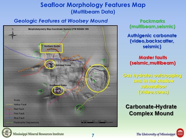 Woolsey Mound Seafloor Morphology