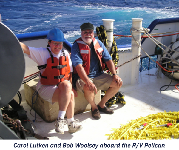 Lutken and Woolsey on R/V Pelican